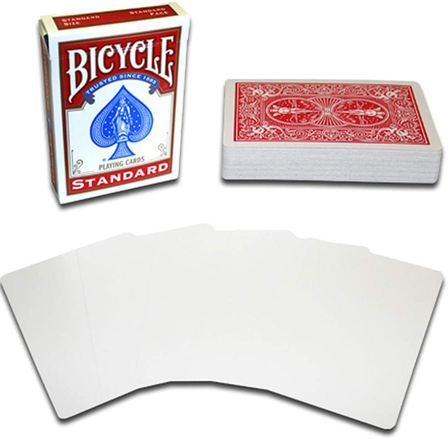 Bicycle® Blank Face Rider Back Red
