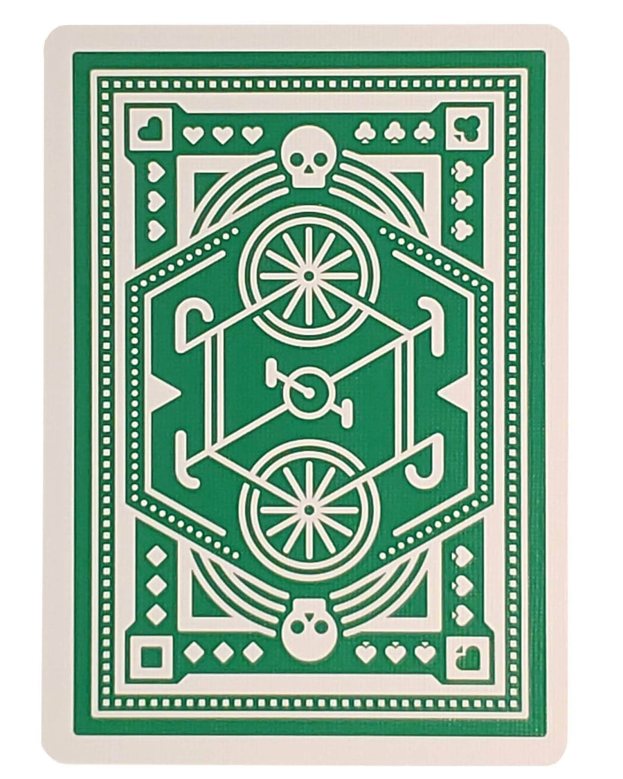 Green Wheel Playing Cards - CARDVOCATE.COM